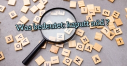 kaputt nöd
