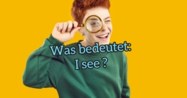 i see