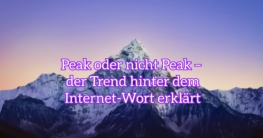 peak